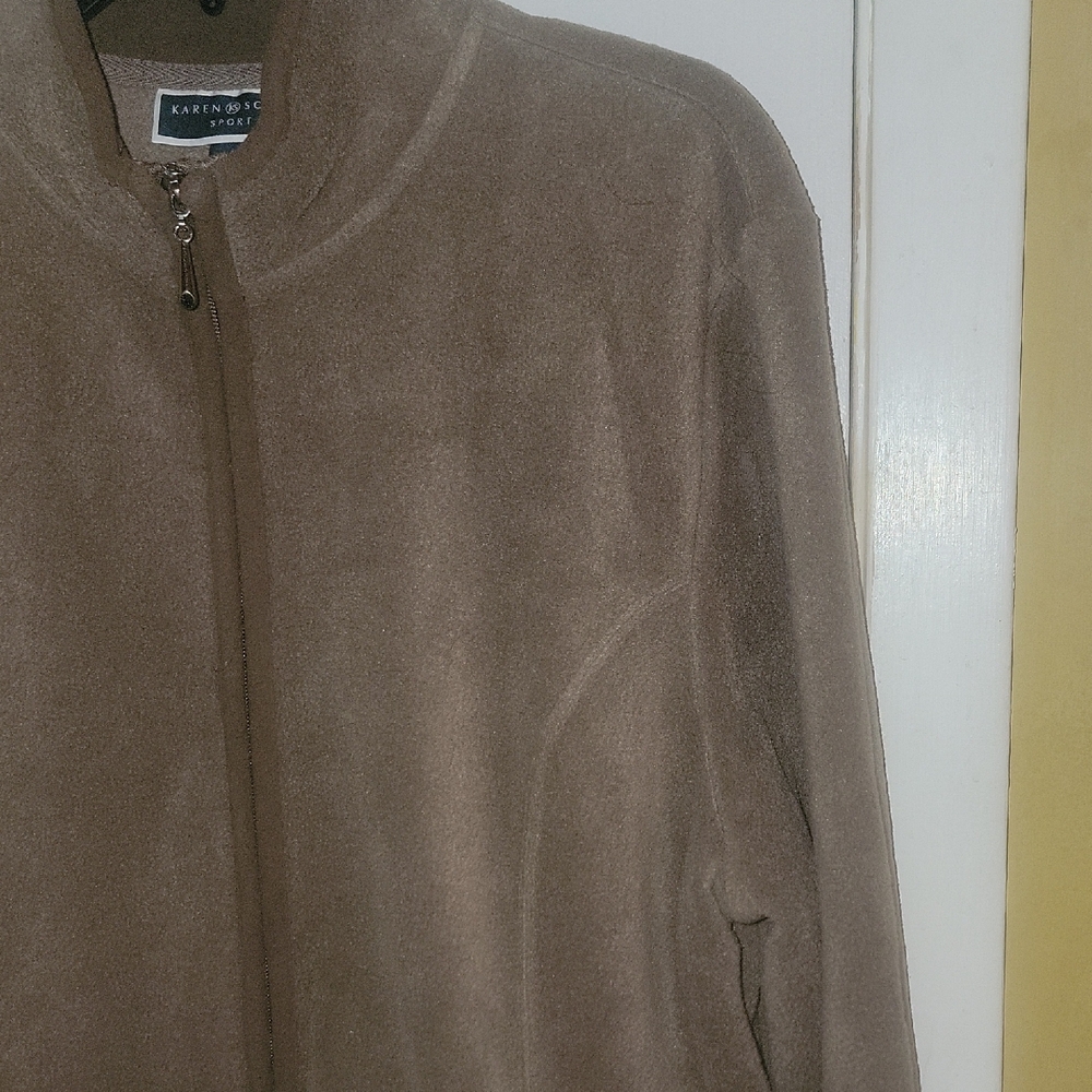 Karen Scott Tan Teddy Jacket - Picture 6 of 9